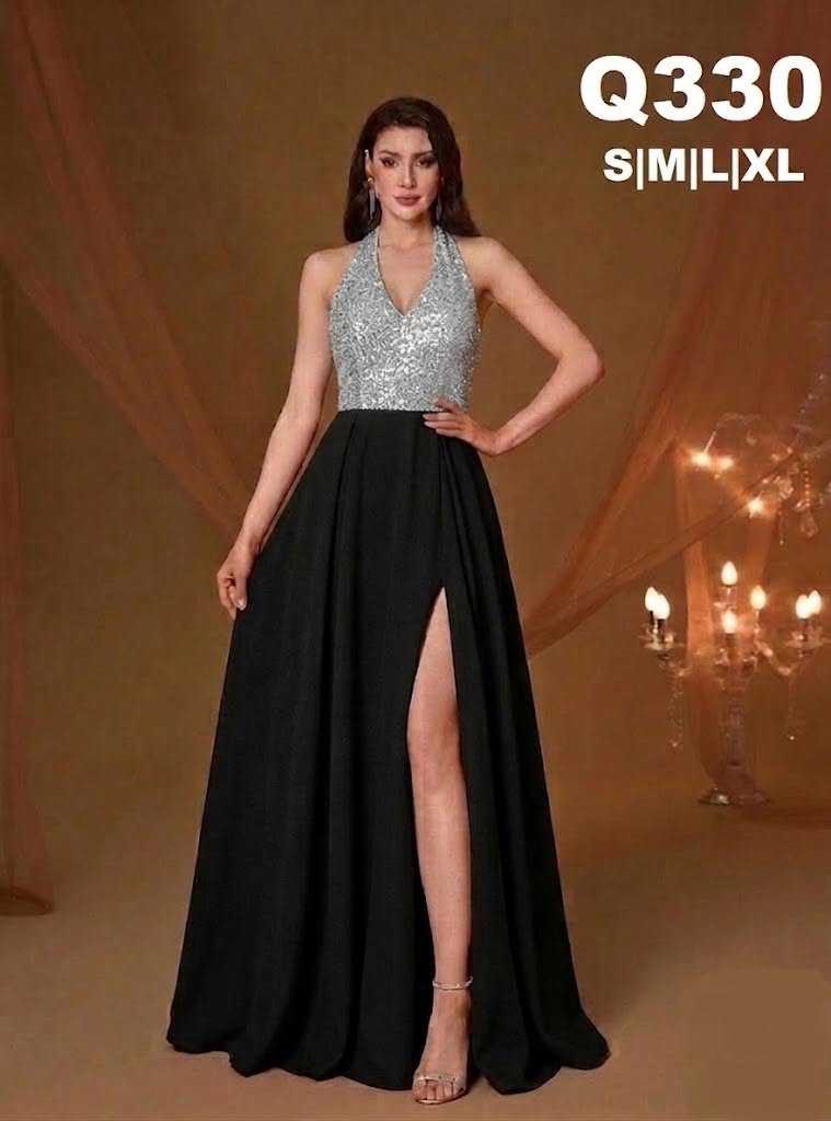 Vestido Negro Escote Corazon
